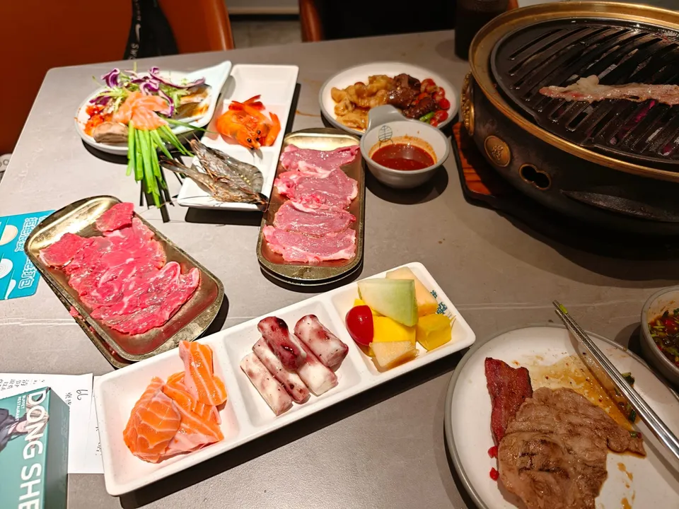烤肉的照片
